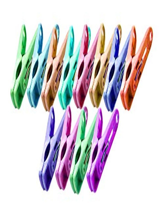 Homenique Plastic Cloth Hanging Clips Set of 24 Pieces